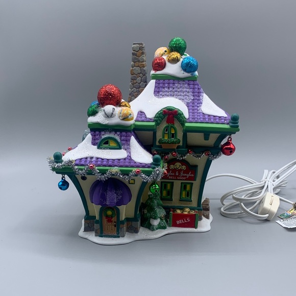 Department 56 Other - Department 56 North Pole Village Jingle & Jangle's Bells Lit House TESTED